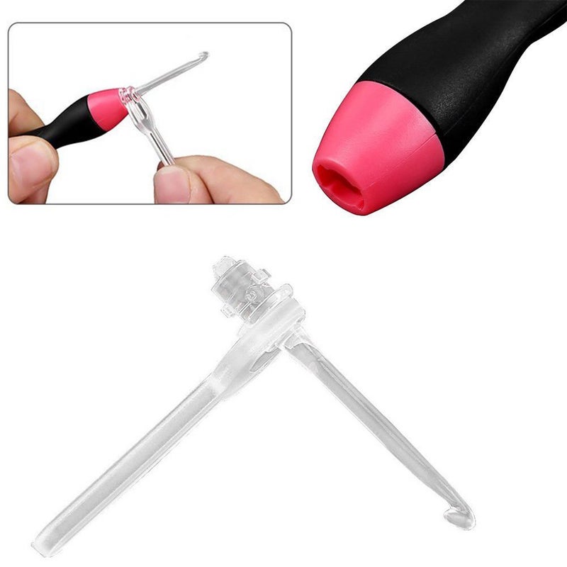 Jahyshow 9 Sizes Crochet Hook Set: Interchangeable Crochet Hooks with Light - Light Up Crochet Hooks for Stitch & Row Counter, DIY Craft Supplies,Yarn Crochet Kit for Beginners (2.5mm to 6.5mm Heads) - Image 5
